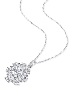 1YUTU【璀璨冰花】雪花项链女轻奢2025新款爆款高级配饰