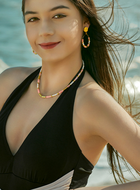 遇·图YUTU小桃灼灼天然石项链