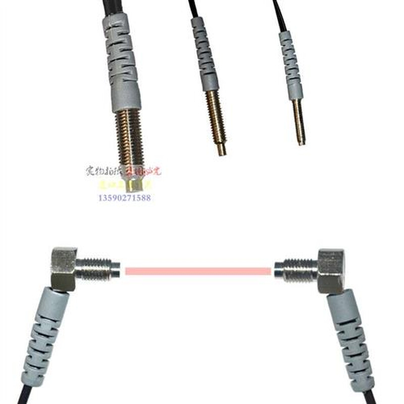 光纤传感器光纤放大器对射漫反射探头CRS-402N RS310-TZ弯头L直角 - 图2