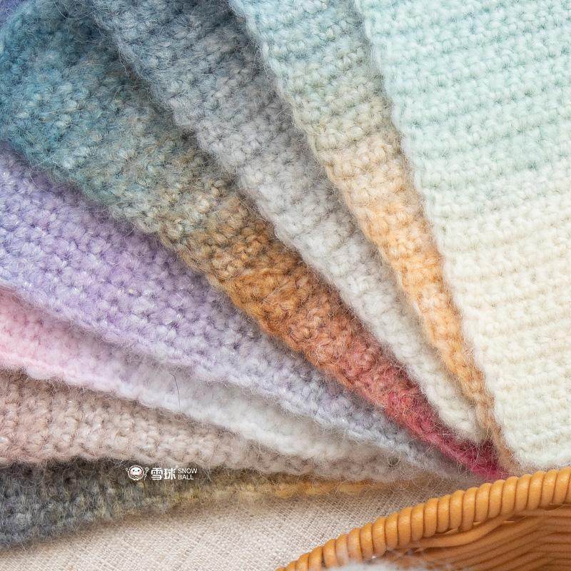 雪球轻语毛线羊毛混纺diy手工编织段染渐变喷毛纱钩棒针宝宝毛衣,淘宝优惠券,粉丝福利购,淘宝优惠卷