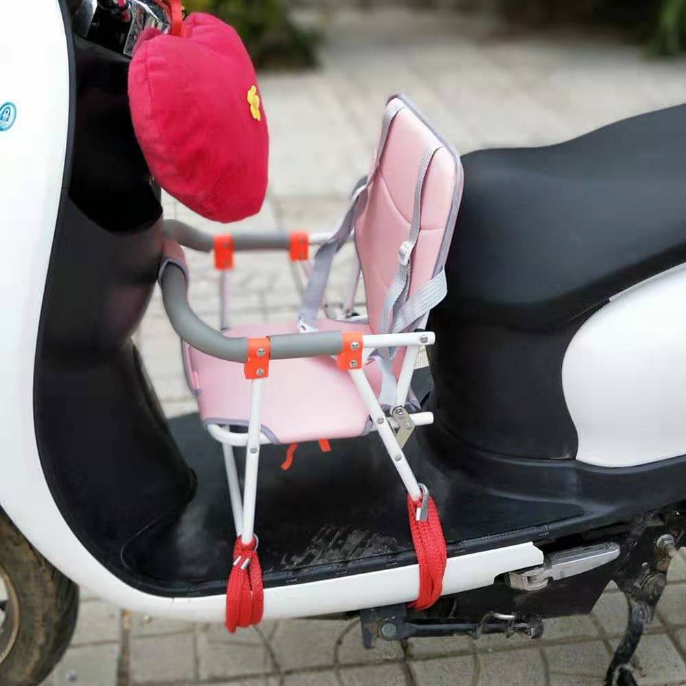 适用新款电动车摩托车踏板车儿童小孩前置座椅宝宝折叠座椅 - 图2