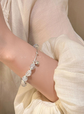 爆花蝴蝶串珠手链女2024