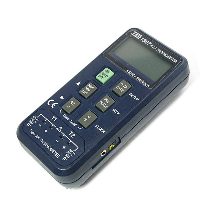 TES-1306/1307进口工业高精度K/J型热电偶数字温度计温度表检测仪 - 图1