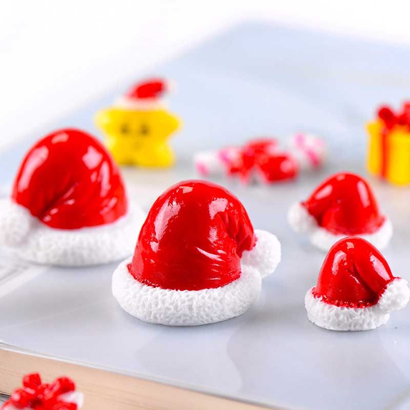微景观创意生态瓶装饰小摆件迷你卡通圣诞帽圣诞场景摆设红色帽子,淘宝优惠券,粉丝福利购,淘宝优惠卷