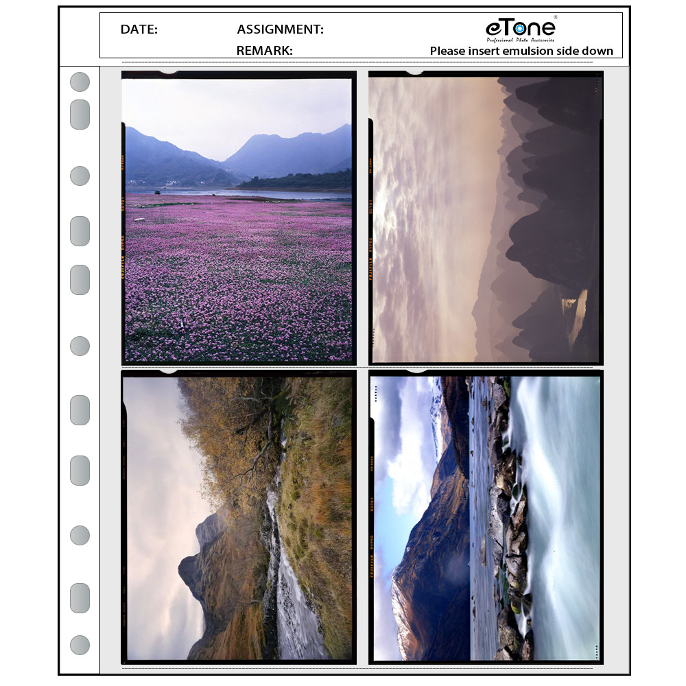 eTone无酸底片袋 打孔活页 胶卷保存 收纳袋 保护袋 135 120 4x5