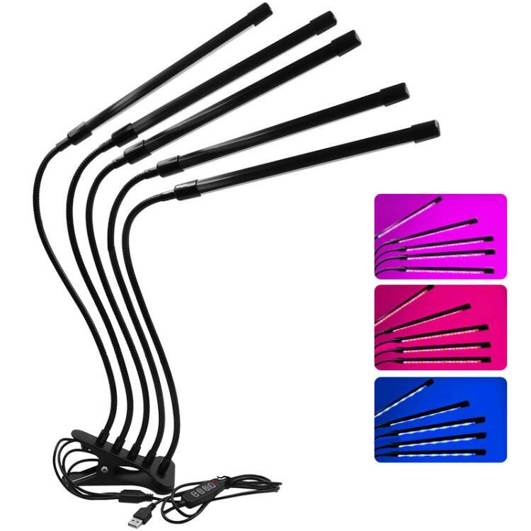 花卉多肉植物LED生长灯USB夹子定时全光谱室内种植育苗补光防水灯,淘宝优惠券,粉丝福利购,淘宝优惠卷