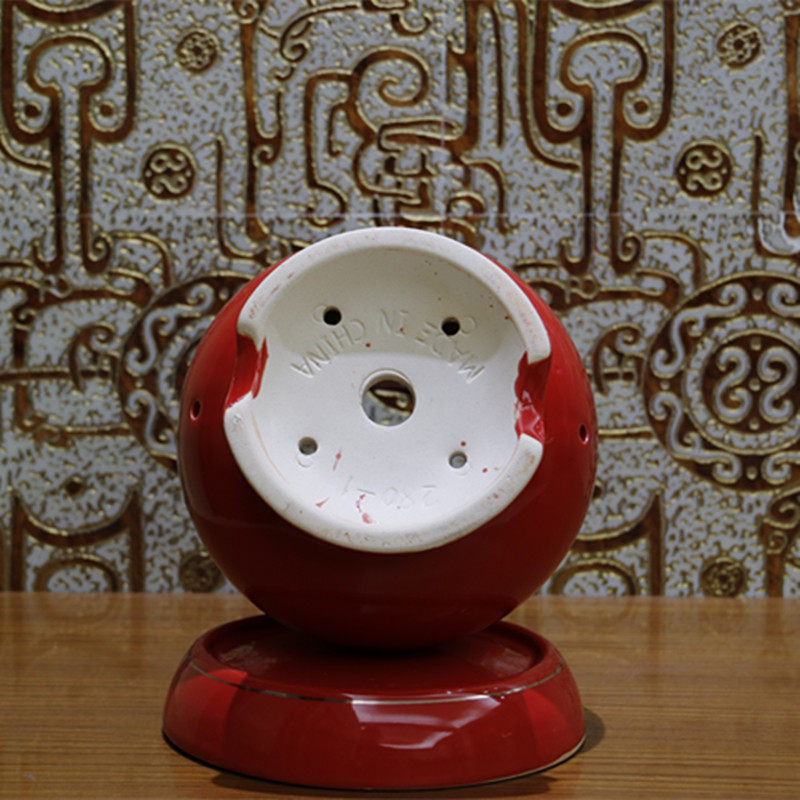 中国红高端喜庆兰花盆家居摆件花瓶描金彩边彩花花瓶包邮,淘宝优惠券,粉丝福利购,淘宝优惠卷