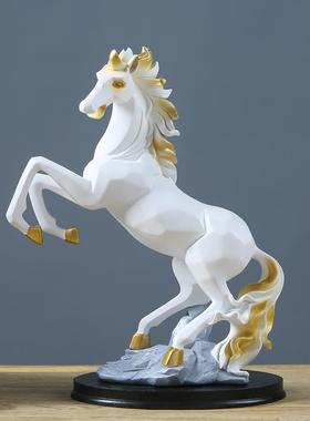 马摆件家居装饰品生肖马办公室电视柜工艺品礼品风水招财立马成功