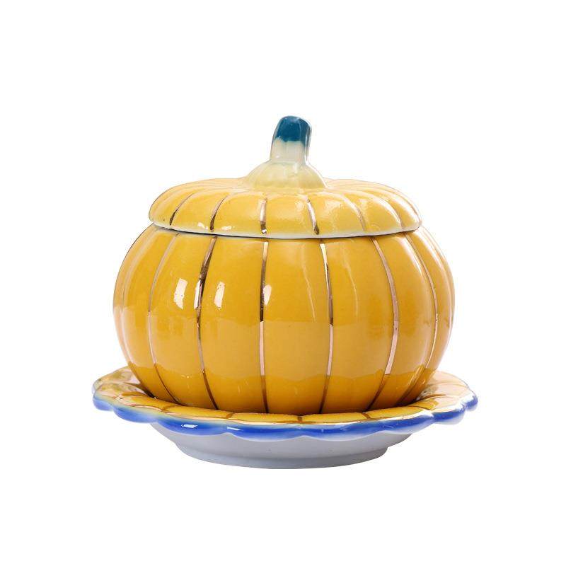 陶瓷南瓜汤盅燕窝隔水炖盅带盖餐厅商用炖罐小汤盅家用甜品蒸蛋碗,淘宝优惠券,粉丝福利购,淘宝优惠卷