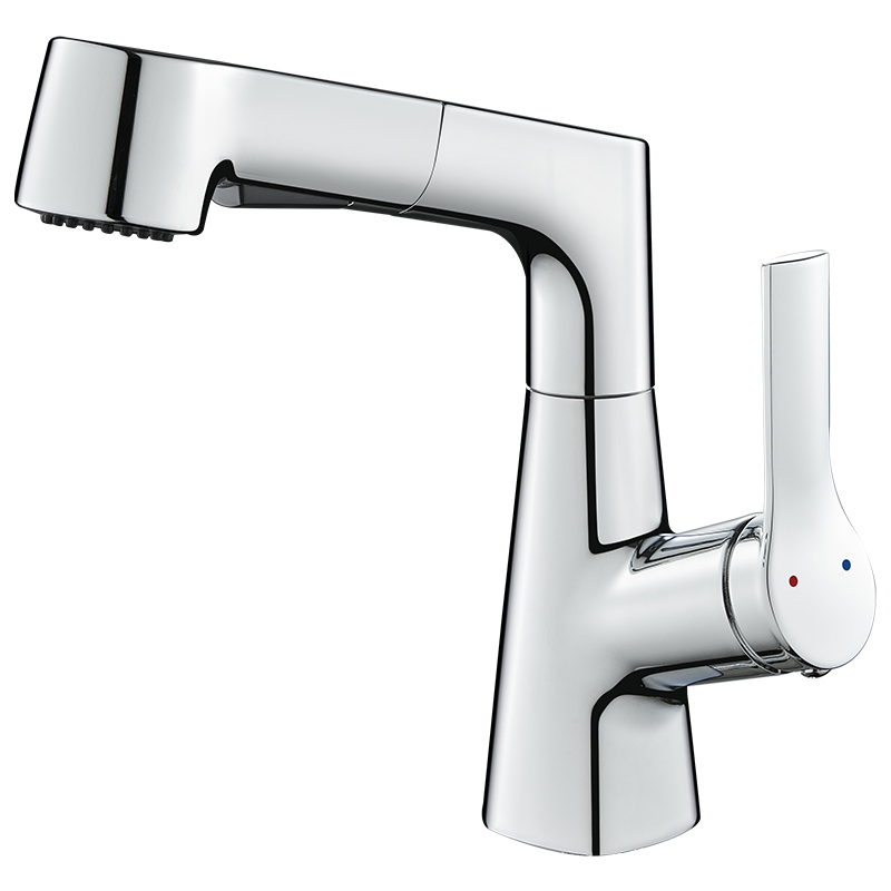 浴室卫生间水龙头洗脸盆冷热二合一面盆台盆洗漱台家用抽拉式升降 - 图3