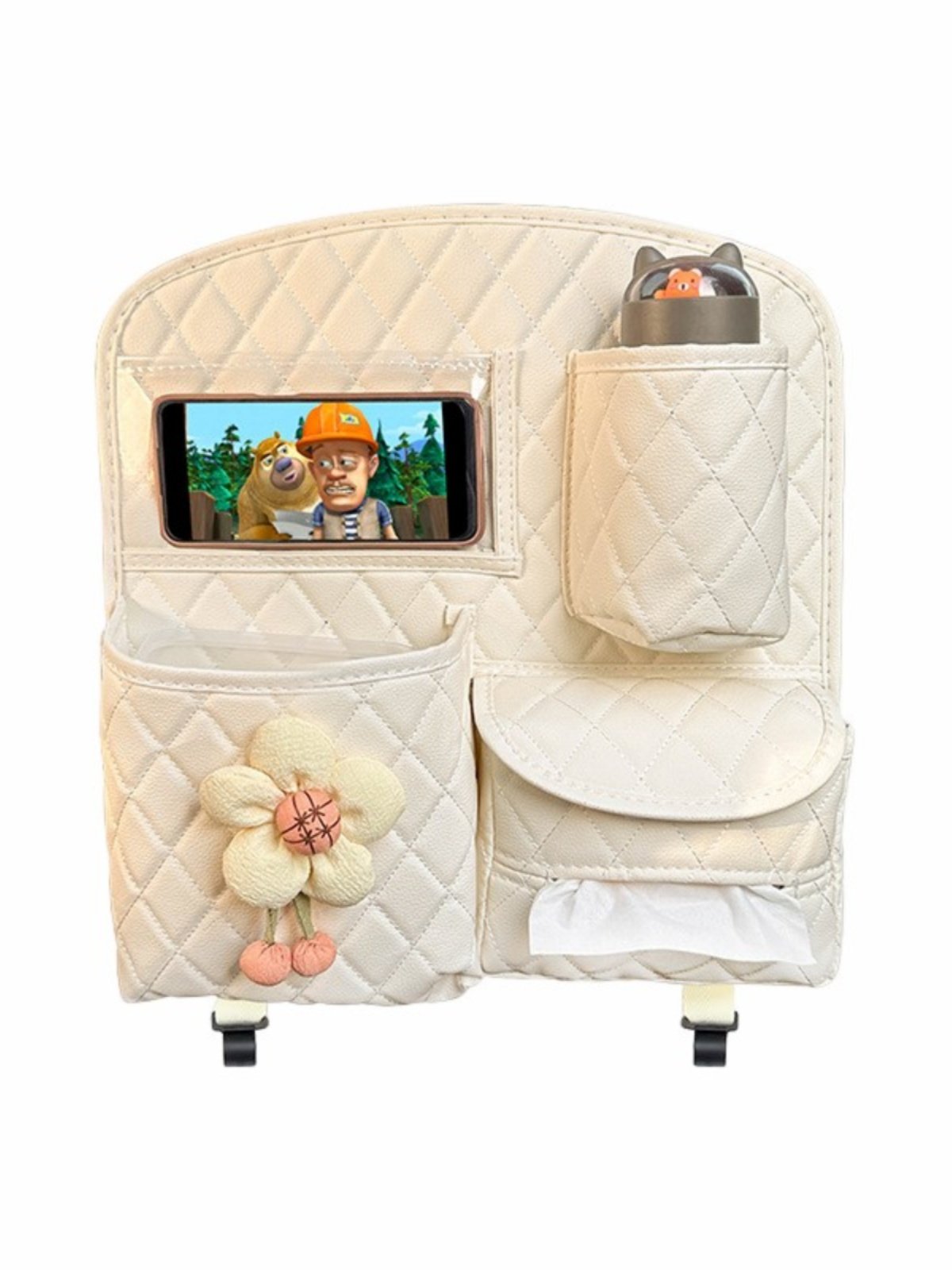 汽车椅背收纳袋多功能置物挂袋可爱座椅后背储物盒车载实用品大全,淘宝优惠券,粉丝福利购,淘宝优惠卷