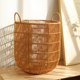 European style ins style imitation rattan waterproof dirty clothes basket bedroom dirty clothes storage basket toy basket large-sized laundry basket