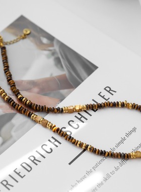 美拉德风项链小众复古女