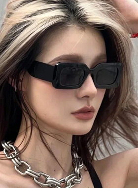 Women Square Sunglasses欧美果冻色方形太阳镜女ins墨镜凹造型潮