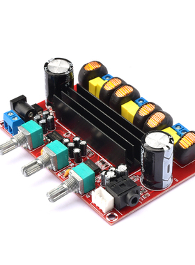 12V-24V宽电压2.1声道数字功放板模块TPA3116D2 2*50W+100W重低音