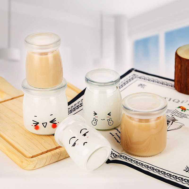 布丁瓶玻璃杯酸奶杯慕斯杯无铅耐高温带盖烤箱用烘焙模具焦糖包邮,淘宝优惠券,粉丝福利购,淘宝优惠卷