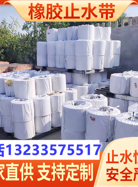 中埋式橡胶止水带350*8钢边外贴橡胶止水带国标651型丁基钢板腻子