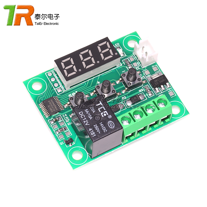 XH-W1209防水迷你版温控器模块 数显温度控制器 温控开关DC-12V - 图1