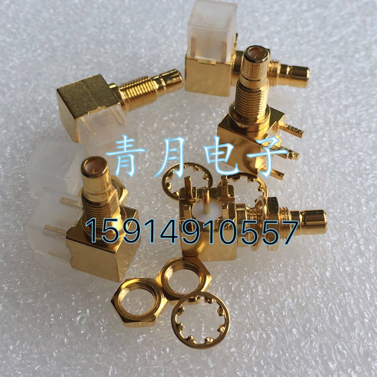 SMB-JWEY SMB-JYWE SMB公弯头带螺母面板固定五脚焊板座RF连接器,淘宝优惠券,粉丝福利购,淘宝优惠卷