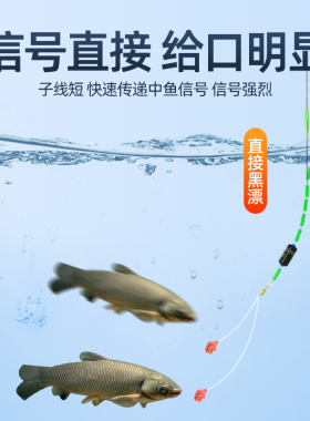伊势尼新关东正品绑好大物短子线双钩成品防缠绕鱼线鱼钩鲢鳙青鱼