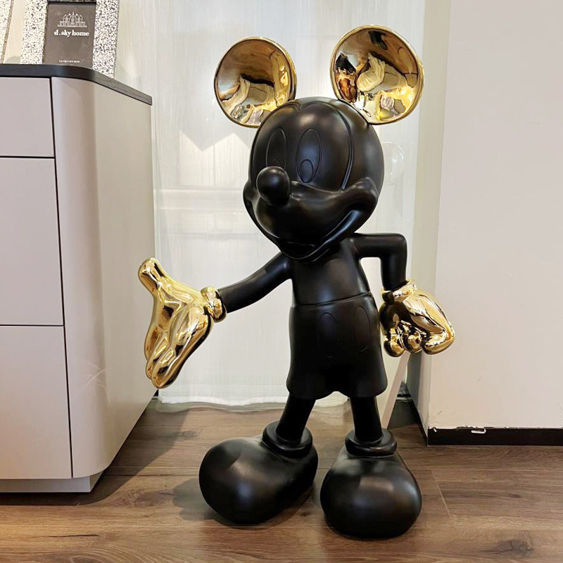 创意轻奢米奇大型落地摆件客厅家居电视柜沙发旁开业乔迁新居礼物