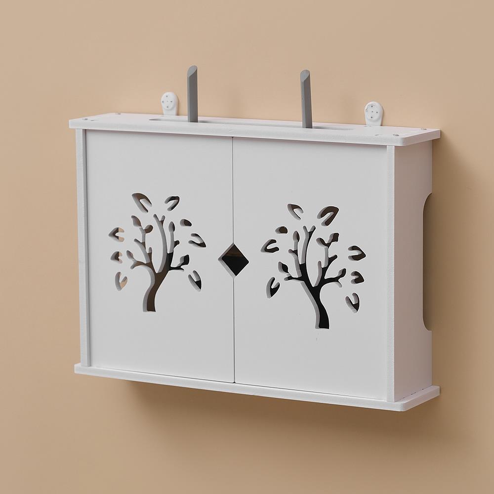 电视柜收纳整理遮丑盒路由器网线箱插排机顶超大号板挡子JL05罩网 - 图1