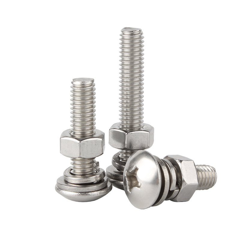 304不锈钢十字大扁头螺丝大伞头螺栓螺丝螺母组合套装M3M4M5M6M8 - 图3