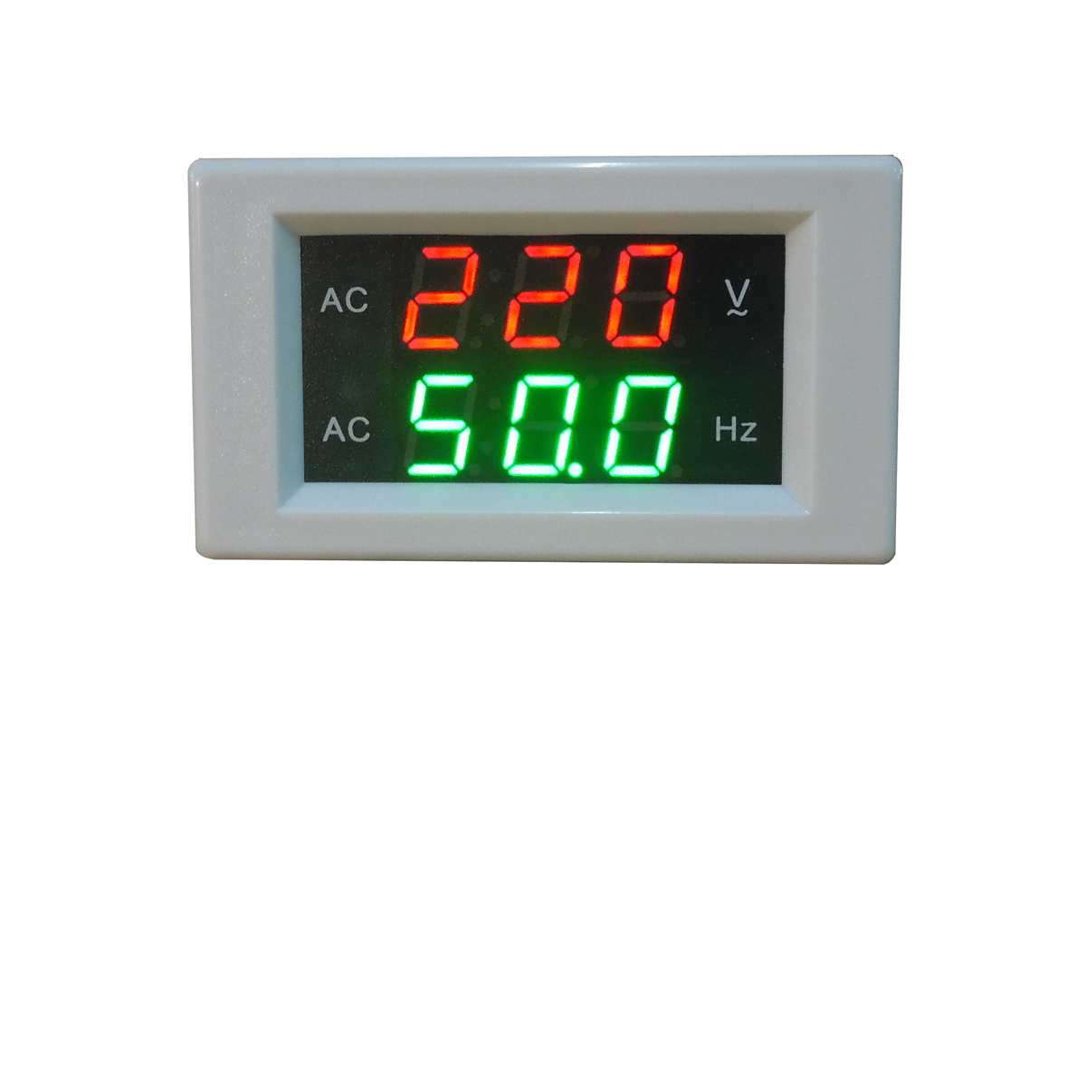 交流电压表频率表 数显双表 电子频率计45-65HZ赫兹表 市电频率表 - 图0