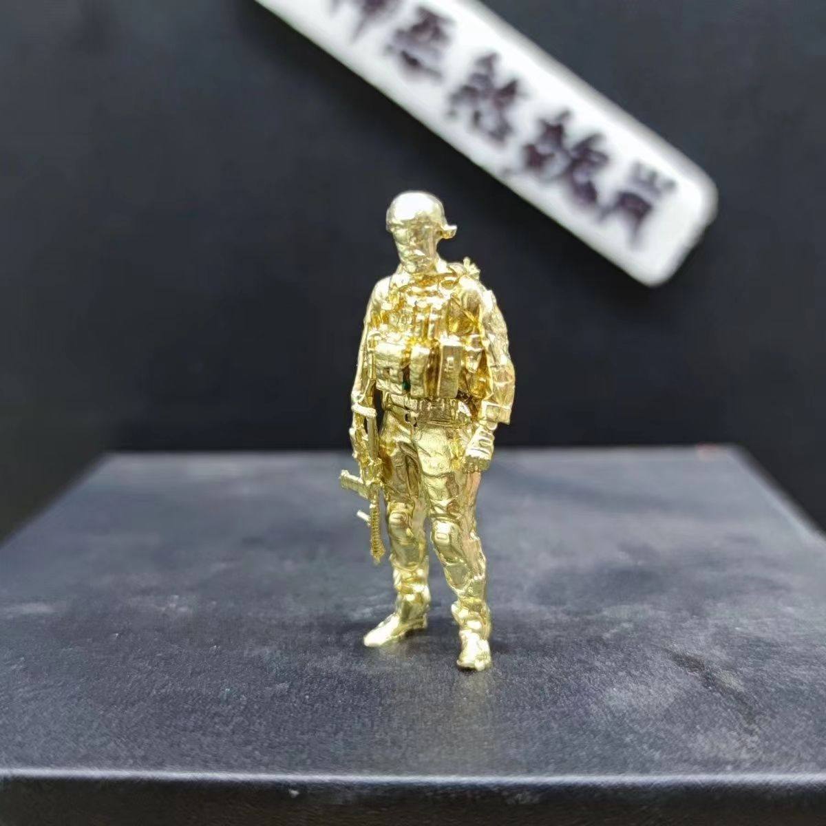 纯铜实心1/35黄铜兵人模型 美军战士 白模手办金属现代狂热者陆军,淘宝优惠券,粉丝福利购,淘宝优惠卷
