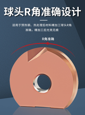 OZO半圆弧形T2139球刀杆刀片瓦尔特P3200铣刀片铝用R5R6R10R12.5