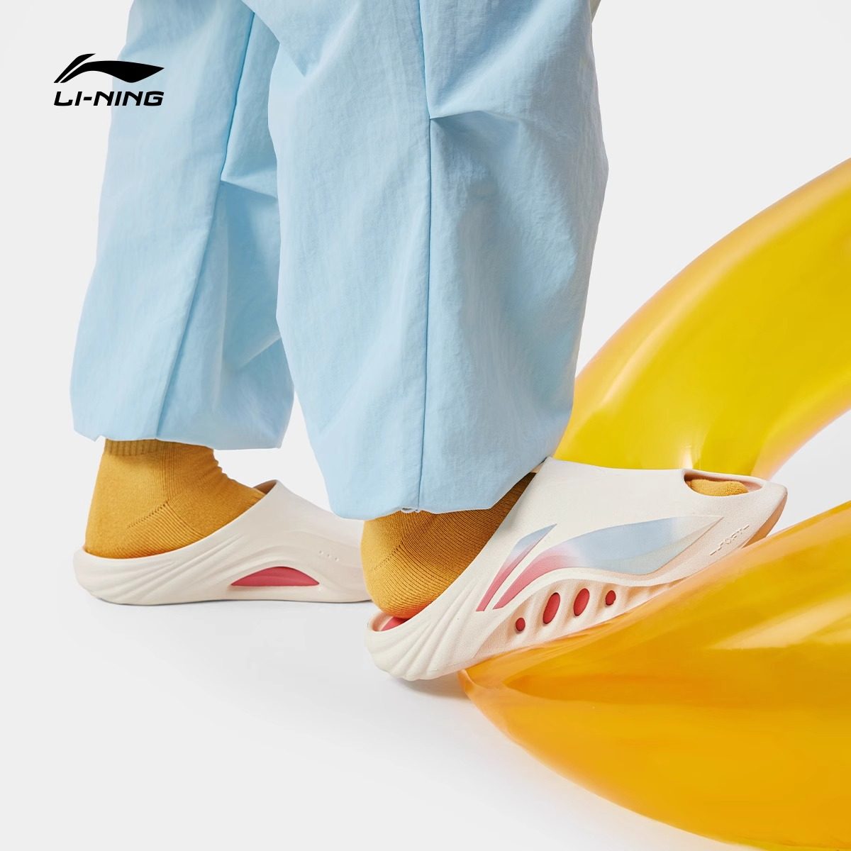 李宁SOFT SLIPPER 拖鞋男女鞋2025新款夏季外穿运动沙滩鞋AGAV009,淘宝优惠券,粉丝福利购,淘宝优惠卷