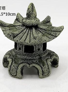 水族箱鱼缸造景风水鱼缸禅境古佛像系列树脂工艺品梦幻档摆件