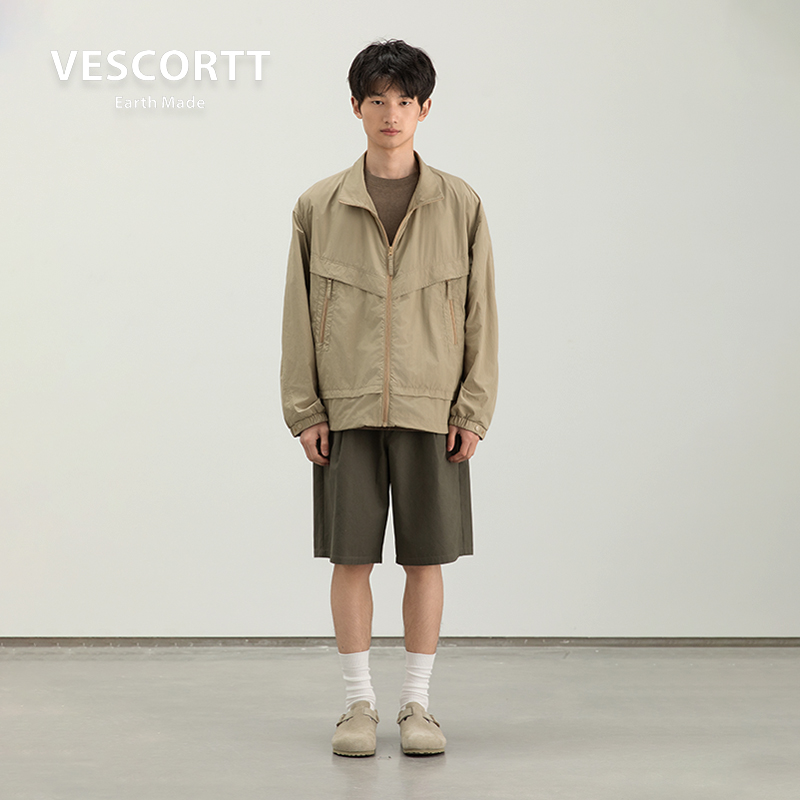 VESCORTT RE-NYLON再生尼龙 防泼水春夏男款透气防晒衣 轻薄夹克