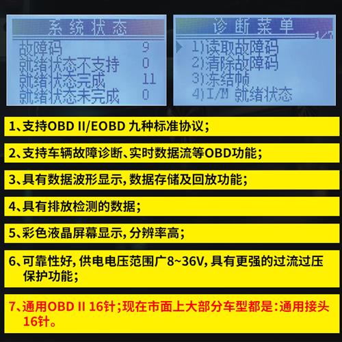 汽车故障检测仪obd行车电脑诊断仪obd测试年审检测故障清除器工具 - 图0