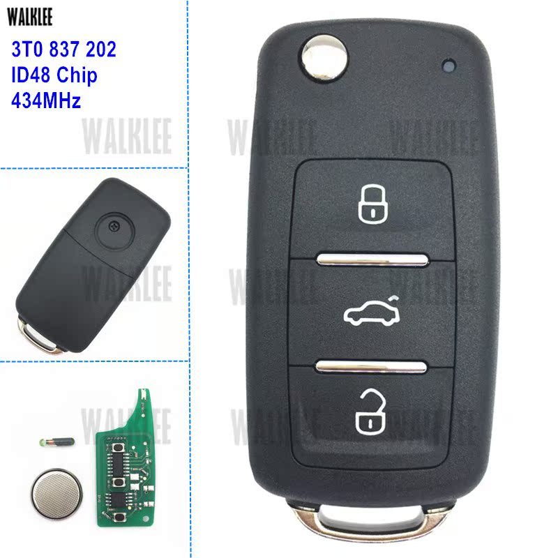 WALKLEE Remote Key Fit for Skoda Car SKODA Citigo/Fabia/Octa - 图1