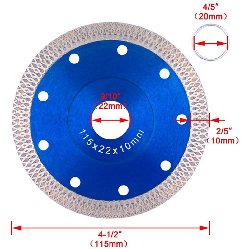 HLZS-4.5 Inch Diamond Saw Blade Cutting Disc Wheel For Cutti - 图2