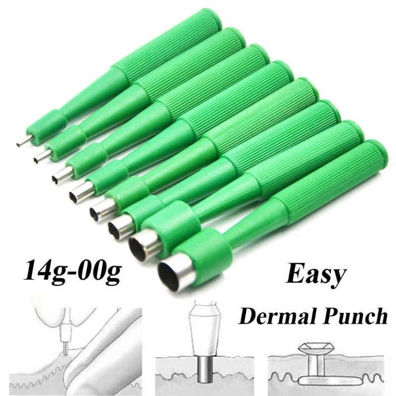 14G 00G Skin Dermal Anchors Disposable Biopsy Dermal Punch - 图2