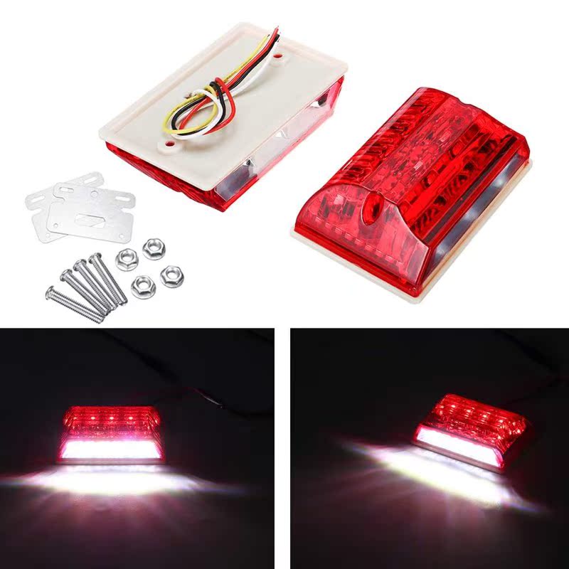 2pcs 24V LED Car Truck Side marker Light with Down Backlight - 图1
