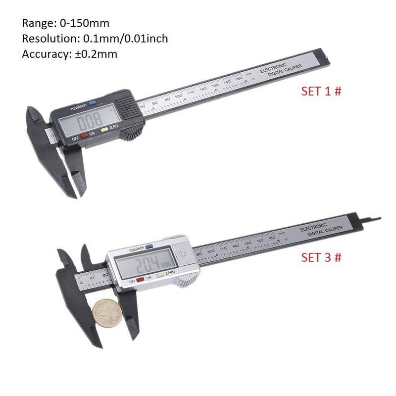 150mm 100mm Electronic Digital Caliper 6 Inch Vernier Calipe - 图1