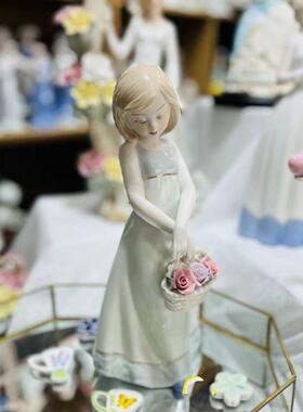 欧式家居装饰品摆件客厅酒柜饰品摆设现代房间西洋女陶瓷工艺品