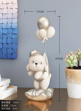 元气狗客厅摆件家居饰品现代简约酒柜电视柜桌面装饰乔迁生日礼物