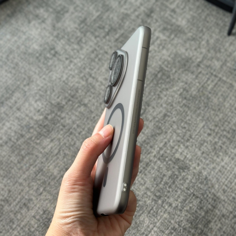 冰雾透黑色全包适用华为Pura70Pro+手机壳p70pro自带镜头膜Ultra内置磁吸P80超薄硬保护套简约小清新磨砂白男 - 图0