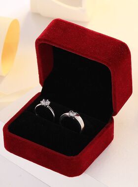 无注册商标仿真婚戒对戒结婚