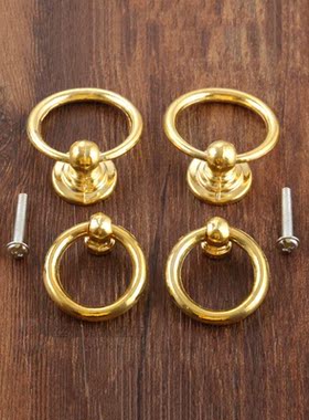 2pcs Antique Gold Cabinet Knobs and Handle Jewelry Box Furni