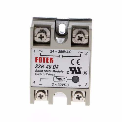 24V-380V SSR-40DA 40A 3-32V DC-AC Solid State Relay Module N - 图1