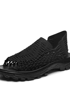 Summer Men's  Sandals Hand Woven Sandals Comfortable