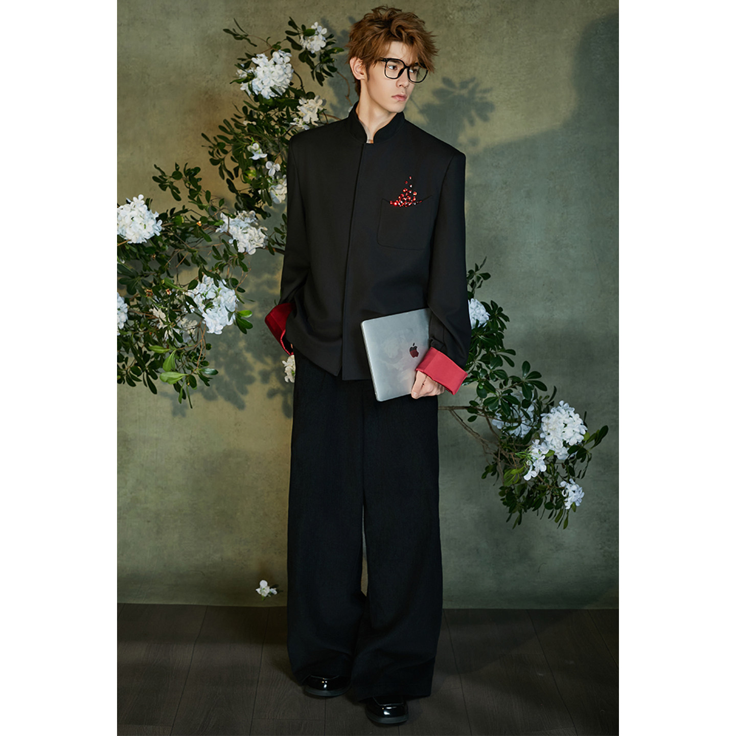 介尺JIECHI「绯墨丹青」新中式国风休闲宽松西服外套男设计感西装,淘宝优惠券,粉丝福利购,淘宝优惠卷