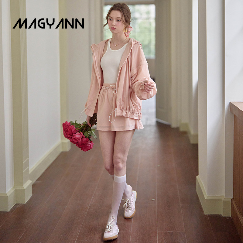 【花苞少女】Magyann设计师原创2025夏休闲松紧腰抽绳木耳边短裙,淘宝优惠券,粉丝福利购,淘宝优惠卷