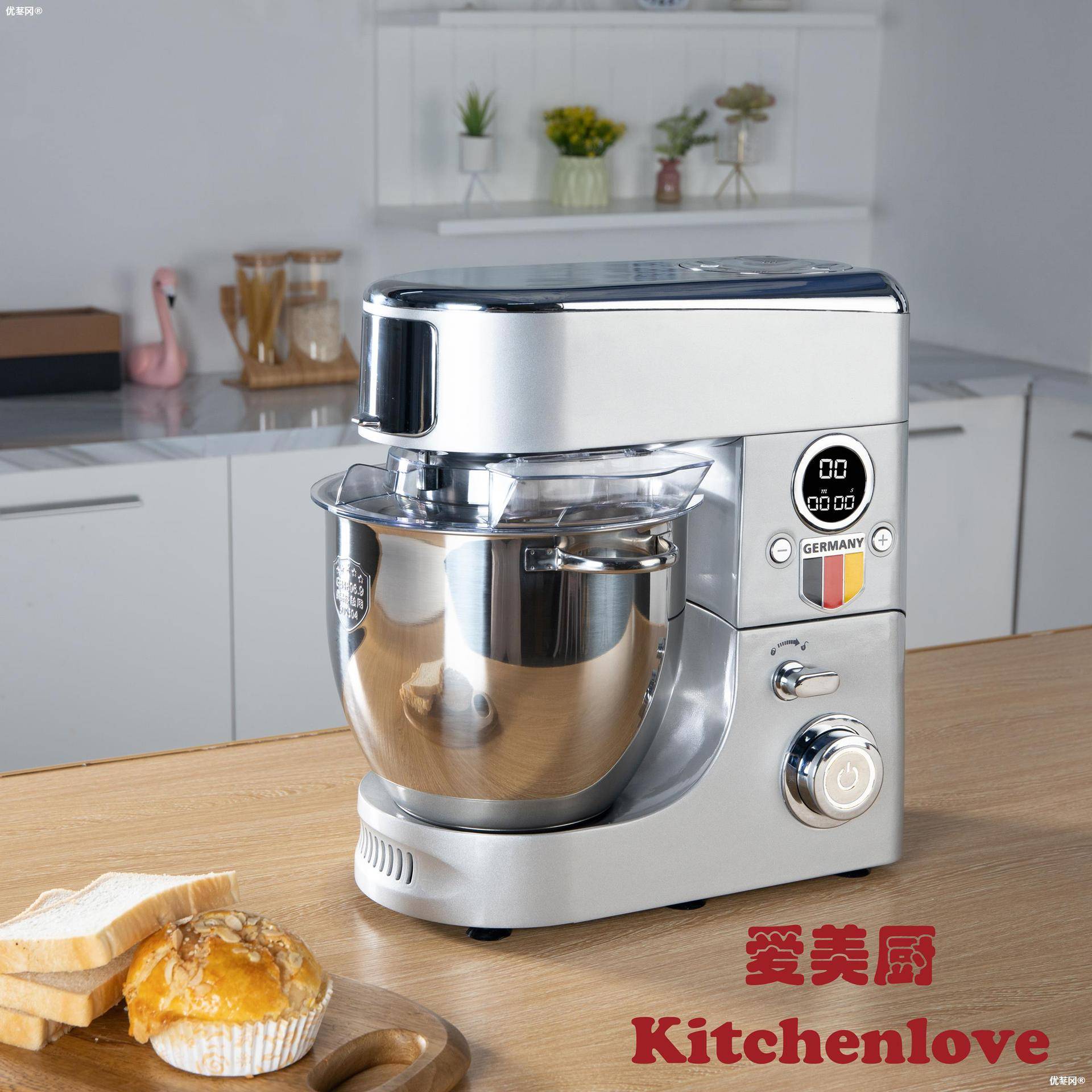 Aimeichu FM809 multifunctional chef machine/dough mixer/noodle pressing/noodle slicing/meat mincing machine