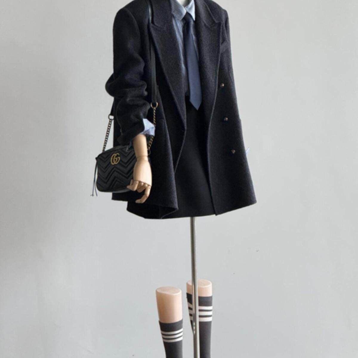 法国Rixo Rane呢子大衣 高级感毛呢外套女 四季通用翻领外套,淘宝优惠券,粉丝福利购,淘宝优惠卷